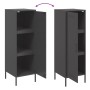 Aparador de acero negro 36x39x113 cm de , Aparadores - Ref: Foro24-843006, Precio: 94,88 €, Descuento: %