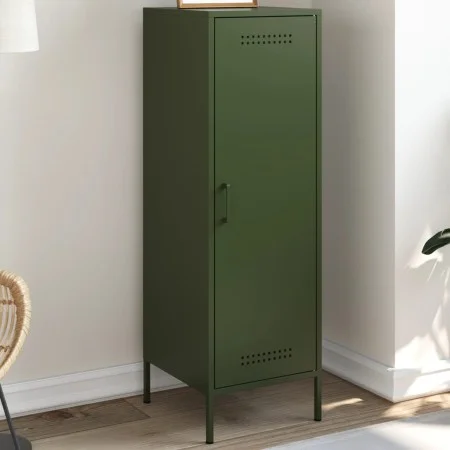 Aparador de acero verde oliva 36x39x113 cm de , Aparadores - Ref: Foro24-843010, Precio: 99,64 €, Descuento: %