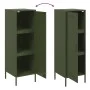 Aparador de acero verde oliva 36x39x113 cm de , Aparadores - Ref: Foro24-843010, Precio: 99,64 €, Descuento: %