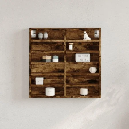 Rauchige Eichenholz-Ingenieurvitrine 60x8,5x58 cm von , Regale und Regale - Ref: Foro24-847965, Preis: 37,64 €, Rabatt: %