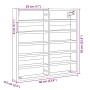 Vitrina de madera de ingeniería roble ahumado 60x8,5x58 cm by , Shelves and shelves - Ref: Foro24-847965, Price: 38,27 €, Dis...