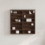 Ingenieurholz-Vitrine in Eichenbraun 60x8,5x58 cm von , Regale und Regale - Ref: Foro24-847967, Preis: 45,46 €, Rabatt: %