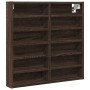 Ingenieurholz-Vitrine in Eichenbraun 60x8,5x58 cm von , Regale und Regale - Ref: Foro24-847967, Preis: 45,46 €, Rabatt: %