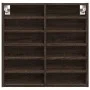 Ingenieurholz-Vitrine in Eichenbraun 60x8,5x58 cm von , Regale und Regale - Ref: Foro24-847967, Preis: 44,56 €, Rabatt: %