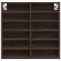 Vitrina de madera de ingeniería marrón roble 60x8,5x58 cm by , Shelves and shelves - Ref: Foro24-847967, Price: 45,46 €, Disc...