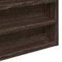Ingenieurholz-Vitrine in Eichenbraun 60x8,5x58 cm von , Regale und Regale - Ref: Foro24-847967, Preis: 45,46 €, Rabatt: %