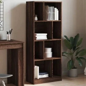 Ingenieurholzregal in Eichenbraun 57x28,5x141 cm von , Bücherregale und Regale - Ref: Foro24-848002, Preis: 81,45 €, Rabatt: %