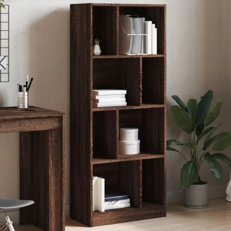 Ingenieurholzregal in Eichenbraun 57x28,5x141 cm von , Bücherregale und Regale - Ref: Foro24-848002, Preis: 81,45 €, Rabatt: %