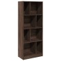 Estantería madera de ingeniería marrón roble 57x28,5x141 cm by , Bookcases and shelves - Ref: Foro24-848002, Price: 82,75 €, ...