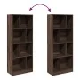 Estantería madera de ingeniería marrón roble 57x28,5x141 cm by , Bookcases and shelves - Ref: Foro24-848002, Price: 81,45 €, ...