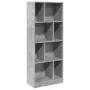 Estantería madera de ingeniería gris hormigón 57x28,5x141 cm de , Librerías y estanterías - Ref: Foro24-847999, Precio: 80,30...