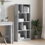 Estantería madera de ingeniería gris hormigón 57x28,5x141 cm by , Bookcases and shelves - Ref: Foro24-847999, Price: 81,58 €,...