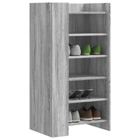Ingenieurholz-Schuhregal in Sonoma-Grau 52x37,5x100 cm. von , Schuhregale und Schuhorganisatoren - Ref: Foro24-848449, Preis:...