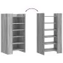Mueble zapatero madera de ingeniería gris Sonoma 52x37,5x100 cm by , Shoe racks and shoe organizers - Ref: Foro24-848449, Pri...