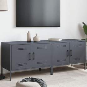 TV-Möbel, 2 Einheiten, anthrazitgraues Stahl, 68x39x50,5 cm. von , TV-Möbel - Ref: Foro24-842939, Preis: 141,80 €, Rabatt: %