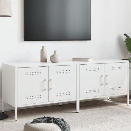 Muebles de TV 2 piezas acero blanco 68x39x50,5 cm von , TV-Möbel - Ref: Foro24-842945, Preis: 141,97 €, Rabatt: %