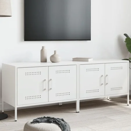 Muebles de TV 2 piezas acero blanco 68x39x50,5 cm von , TV-Möbel - Ref: Foro24-842945, Preis: 140,38 €, Rabatt: %