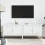 Muebles de TV 2 piezas acero blanco 68x39x50,5 cm von , TV-Möbel - Ref: Foro24-842945, Preis: 140,38 €, Rabatt: %