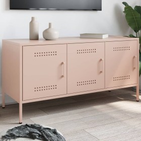 Mueble de TV de acero rosa 100,5x39x50,5 cm von , TV-Möbel - Ref: Foro24-842947, Preis: 99,63 €, Rabatt: %