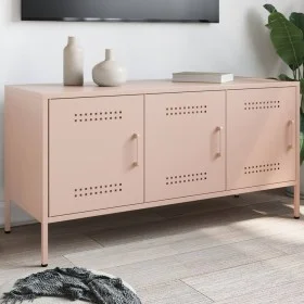 Mueble de TV de acero rosa 100,5x39x50,5 cm von , TV-Möbel - Ref: Foro24-842947, Preis: 98,53 €, Rabatt: %