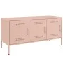 Mueble de TV de acero rosa 100,5x39x50,5 cm von , TV-Möbel - Ref: Foro24-842947, Preis: 98,53 €, Rabatt: %