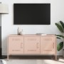 Mueble de TV de acero rosa 100,5x39x50,5 cm von , TV-Möbel - Ref: Foro24-842947, Preis: 99,63 €, Rabatt: %