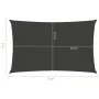 Segelmarkise anthrazitgrau HDPE 160 g/m² 3x4 m von vidaXL, Sonnenschirme - Ref: Foro24-311072, Preis: 28,30 €, Rabatt: %