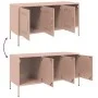 Mueble de TV de acero rosa 100,5x39x50,5 cm von , TV-Möbel - Ref: Foro24-842947, Preis: 98,53 €, Rabatt: %