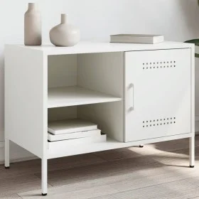 Mueble de TV de acero blanco 68x39x50,5 cm by , TV Furniture - Ref: Foro24-843004, Price: 74,77 €, Discount: %