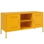 Mueble de TV de acero amarillo mostaza 100,5x39x50,5 cm von , TV-Möbel - Ref: Foro24-842991, Preis: 98,54 €, Rabatt: %