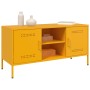 Mueble de TV de acero amarillo mostaza 100,5x39x50,5 cm von , TV-Möbel - Ref: Foro24-842991, Preis: 99,63 €, Rabatt: %