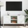 Mueble de TV de acero blanco 100,5x39x50,5 cm de , Muebles TV - Ref: Foro24-842993, Precio: 82,56 €, Descuento: %