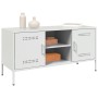 Mueble de TV de acero blanco 100,5x39x50,5 cm von , TV-Möbel - Ref: Foro24-842993, Preis: 98,22 €, Rabatt: %