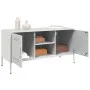 Mueble de TV de acero blanco 100,5x39x50,5 cm de , Muebles TV - Ref: Foro24-842993, Precio: 82,56 €, Descuento: %