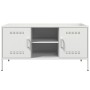 Mueble de TV de acero blanco 100,5x39x50,5 cm von , TV-Möbel - Ref: Foro24-842993, Preis: 98,22 €, Rabatt: %