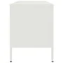 Mueble de TV de acero blanco 100,5x39x50,5 cm de , Muebles TV - Ref: Foro24-842993, Precio: 82,56 €, Descuento: %