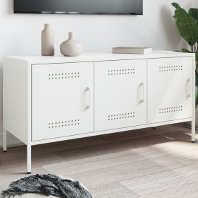 Mueble de TV de acero blanco 100,5x39x50,5 cm von , TV-Möbel - Ref: Foro24-842951, Preis: 99,89 €, Rabatt: %