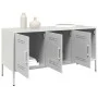 Mueble de TV de acero blanco 100,5x39x50,5 cm de , Muebles TV - Ref: Foro24-842951, Precio: 98,76 €, Descuento: %