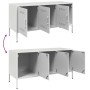 Mueble de TV de acero blanco 100,5x39x50,5 cm von , TV-Möbel - Ref: Foro24-842951, Preis: 99,89 €, Rabatt: %
