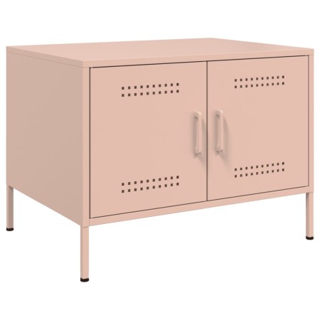 Mesa de centro acero rosa 68x50x50,5 cm de , Mesas de centro - Ref: Foro24-843031, Precio: 90,37 €, Descuento: %