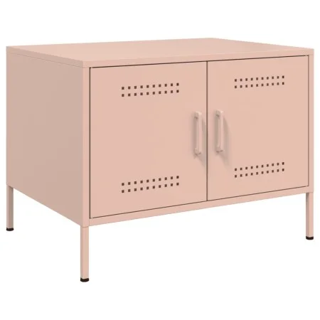 Mesa de centro acero rosa 68x50x50,5 cm de , Mesas de centro - Ref: Foro24-843031, Precio: 76,02 €, Descuento: %