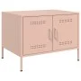 Mesa de centro acero rosa 68x50x50,5 cm de , Mesas de centro - Ref: Foro24-843031, Precio: 76,02 €, Descuento: %