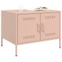 Mesa de centro acero rosa 68x50x50,5 cm de , Mesas de centro - Ref: Foro24-843031, Precio: 90,37 €, Descuento: %