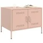 Mesa de centro acero rosa 68x50x50,5 cm de , Mesas de centro - Ref: Foro24-843031, Precio: 76,02 €, Descuento: %
