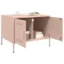 Mesa de centro acero rosa 68x50x50,5 cm de , Mesas de centro - Ref: Foro24-843031, Precio: 76,02 €, Descuento: %