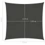 Segelmarkise anthrazitgrau HDPE 160 g/m² 2,5x2,5 m von vidaXL, Sonnenschirme - Ref: Foro24-311053, Preis: 26,17 €, Rabatt: %