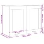 Armario colgante cristal y aglomerado roble sonoma 80x31x60 cm von , Küchenschränke - Ref: Foro24-849624, Preis: 63,32 €, Rab...