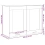 Armario colgante cristal y aglomerado roble sonoma 80x31x60 cm by , Kitchen cabinets - Ref: Foro24-849624, Price: 62,33 €, Di...