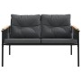 Juego de muebles de jardín con cojines 5 piezas acero negro von , Gartensets - Ref: Foro24-3283636, Preis: 455,43 €, Rabatt: %