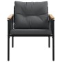 Juego de muebles de jardín con cojines 5 piezas acero negro von , Gartensets - Ref: Foro24-3283636, Preis: 455,43 €, Rabatt: %